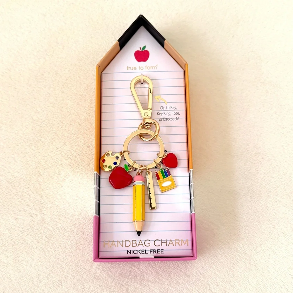 Viral True to Form “Back to School” Key Chain / Bag Charm